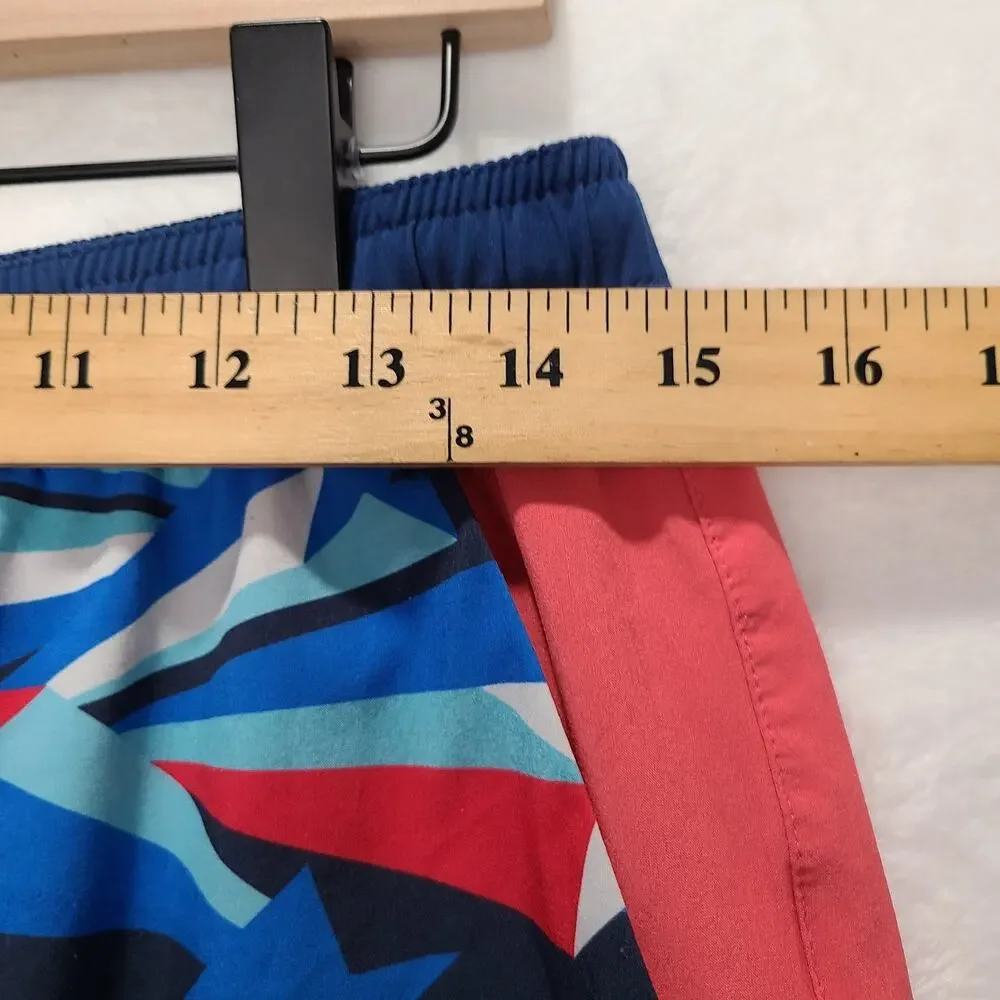 Chubbies Swim Trunks Size M Colorful Geometric Pockets Drawstring Waist